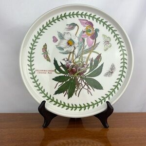 Portmeirion Christmas rose helleborus Niger pizza/ cake 10” plate